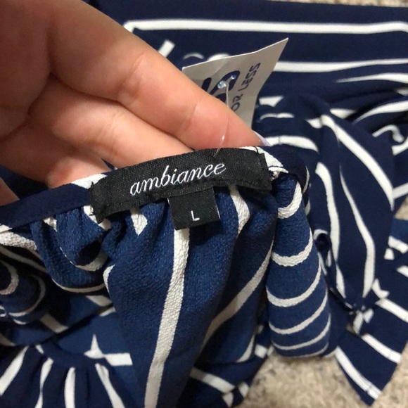 Blue & White striped jumper - Picture 4 of 4